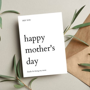 Alles Gute zum Muttertag - Danke, dass du meine Mutter bist, Muttertagsgeschenk, digital und druckbar