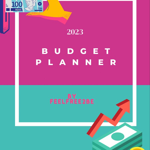 2023 Digital Budget Planner,Expense Report Tracker Daily Planner, Debt Payment Tracker Meal, Planner 52 Week Money Challenge