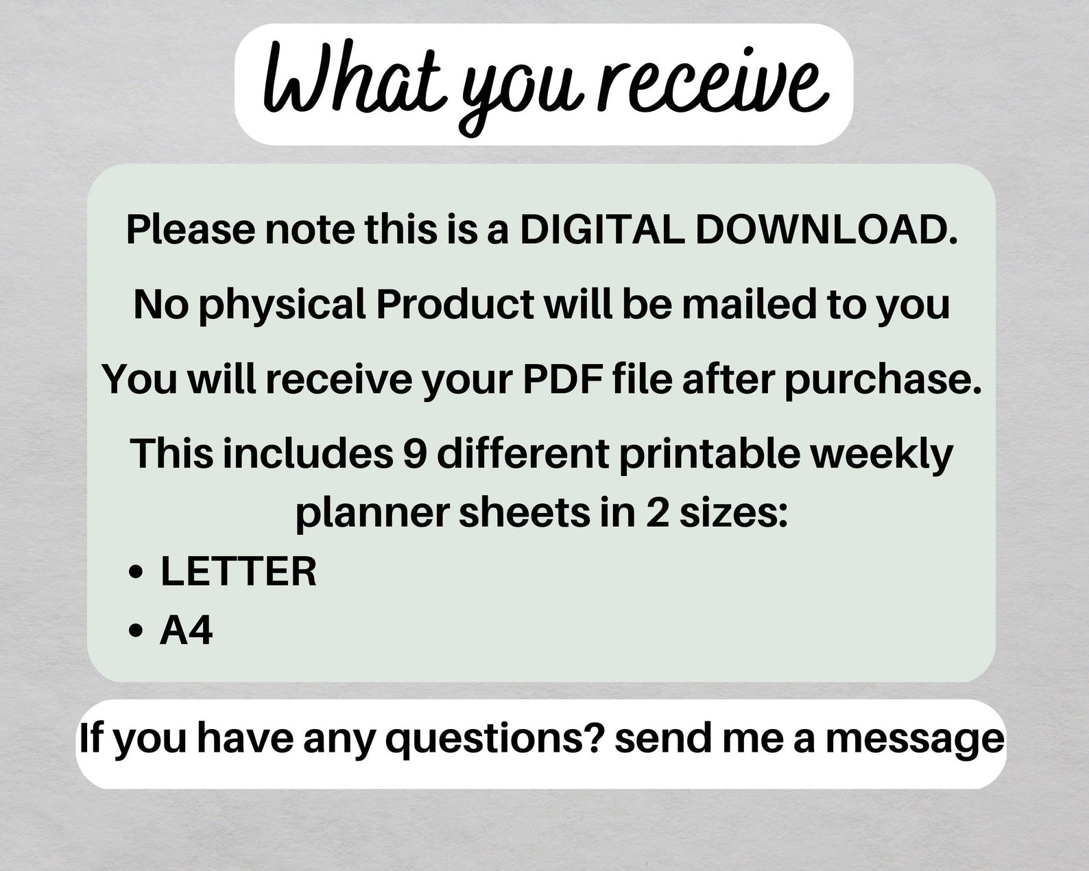 Weekly Planner Printable PDF, Personal Daily Planner, to Do Lists ...