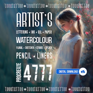 Procreate Pinsel: Malerstempel für PROCREATE - 11 Sets für iPad | Gouache-Aquarell - MALER