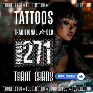 Tarot Card Procreate Stamps: Tattoo Design Brushes for iPad - TAROT CARDS