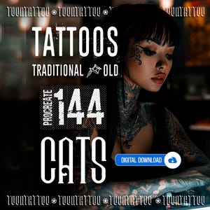 Cat Brushes Tattoo Stаmрs For PROCREATE - Best Cat Tattoo Designs | Tattoo Sets for iPad - CATS