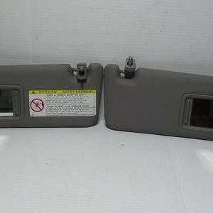 2003-2009 Toyota 4Runner Vinyl SUNVISOR Pair Set Gray