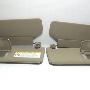 2001-2007 Toyota Tundra Sequoia Driver and Passenger Side SUNVISOR Tan