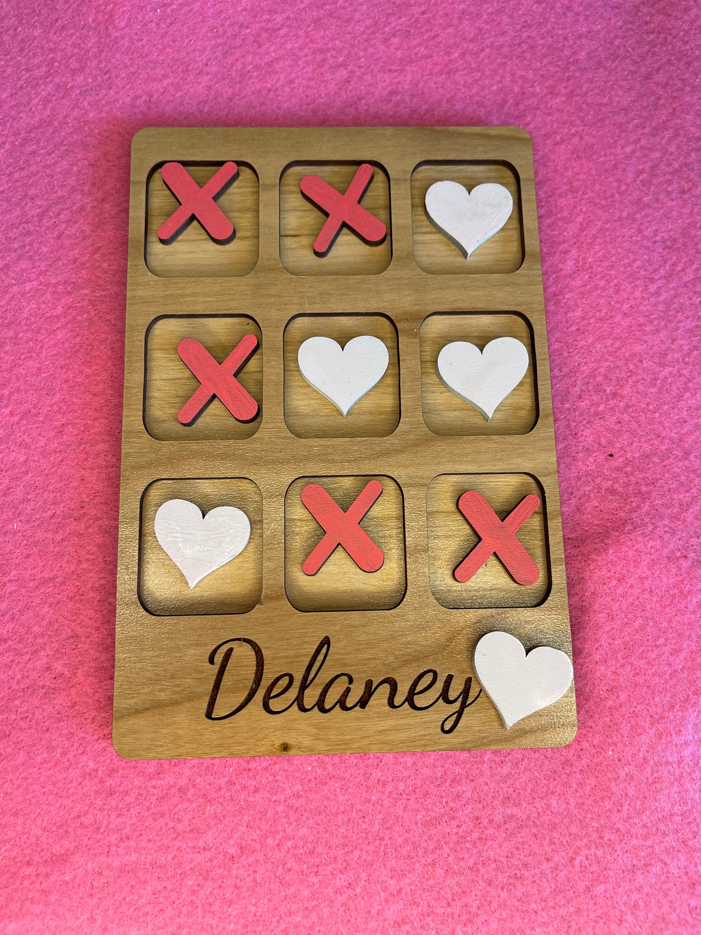 DIY Tic Tac Toe Game - Paint Your Own Pieces! - Etsy