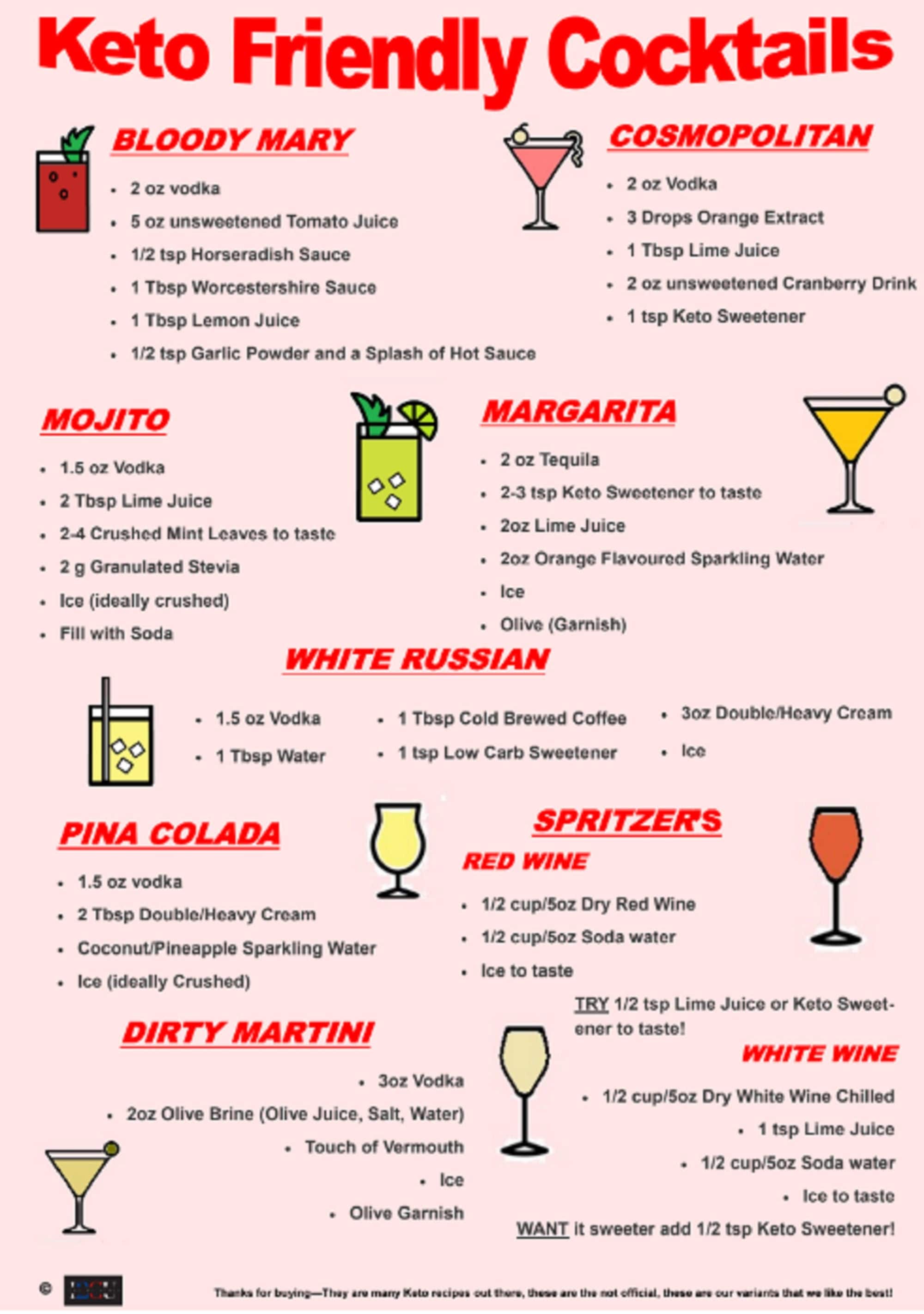 Keto Friendly Cocktails Low Carb List of Options SIMPLE Download a Basic Guide Create Tasty Carb