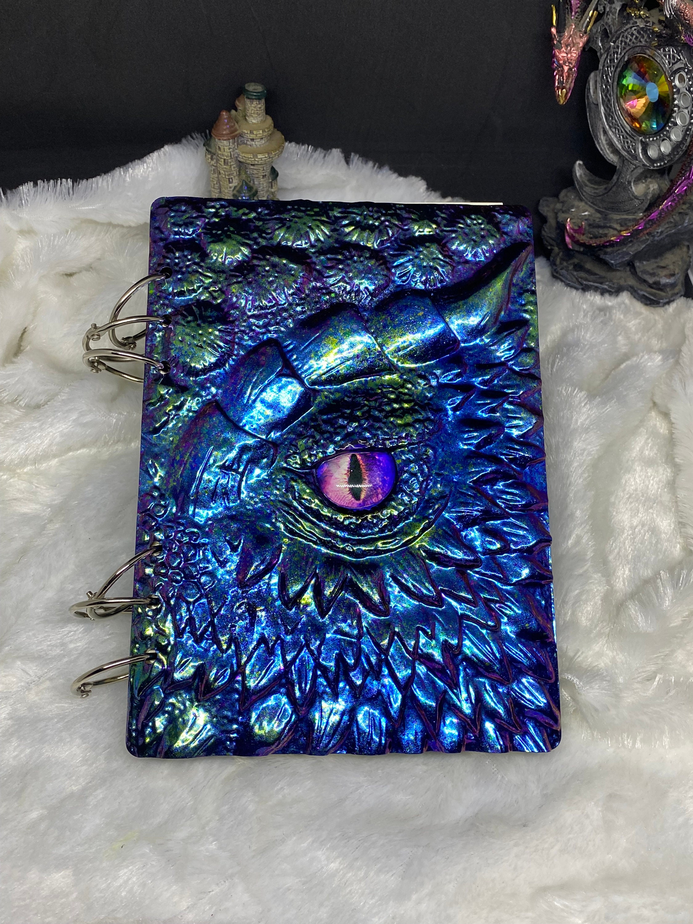 Note Book Cover Resin Molds Unique Dragon Eye Pattern - Temu