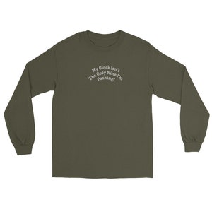 Men’s Tactical Embroidered Motto Long Sleeve T-Shirt