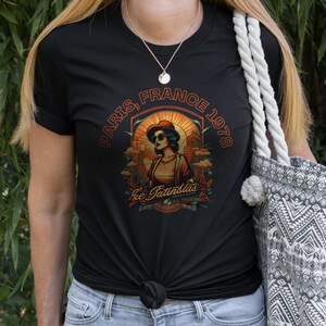 Paris, France 1978 Vintage T-shirt, Streetwear, Aesthetic, Old, Fashion, Graphic T-shirt.