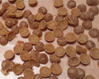 Small Round Training Treats In Bulk Wholesale Affordable Dog Treats Vegan Friendly No Egg Dog Treats Special Meal Toppers For Dogs.