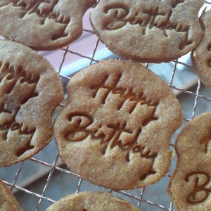 Happy Birthday Dog Treats, Birthday Dog Cookies  Dogs Birthday Party, Dog Treat Bakery,Party Favors For Canines Birthday Celebrations.