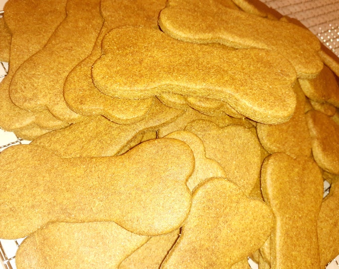 Large 5" Peanut Butter Pumpkin Bones Soft Baked. Dehydrated Dog Biscuit Medium Large Dog Breed Dog Treat Supply Puppy Party Doggy Event Gift