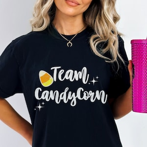 Team Candy Corn Comfort Colors TShirt, Halloween Candy Corn Shirt,Team Costume Halloween, Sugar Lover gift
