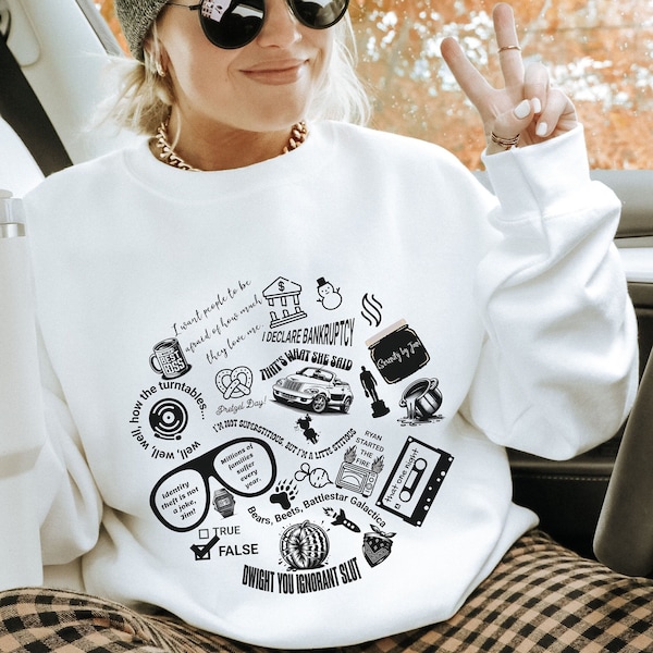 The Office Shirt, Michael Scott Gift, The Office TV Show, Dwight Schrute, The Office Sweatshirt, Gift for Friend Female, Funny TV Show Gift