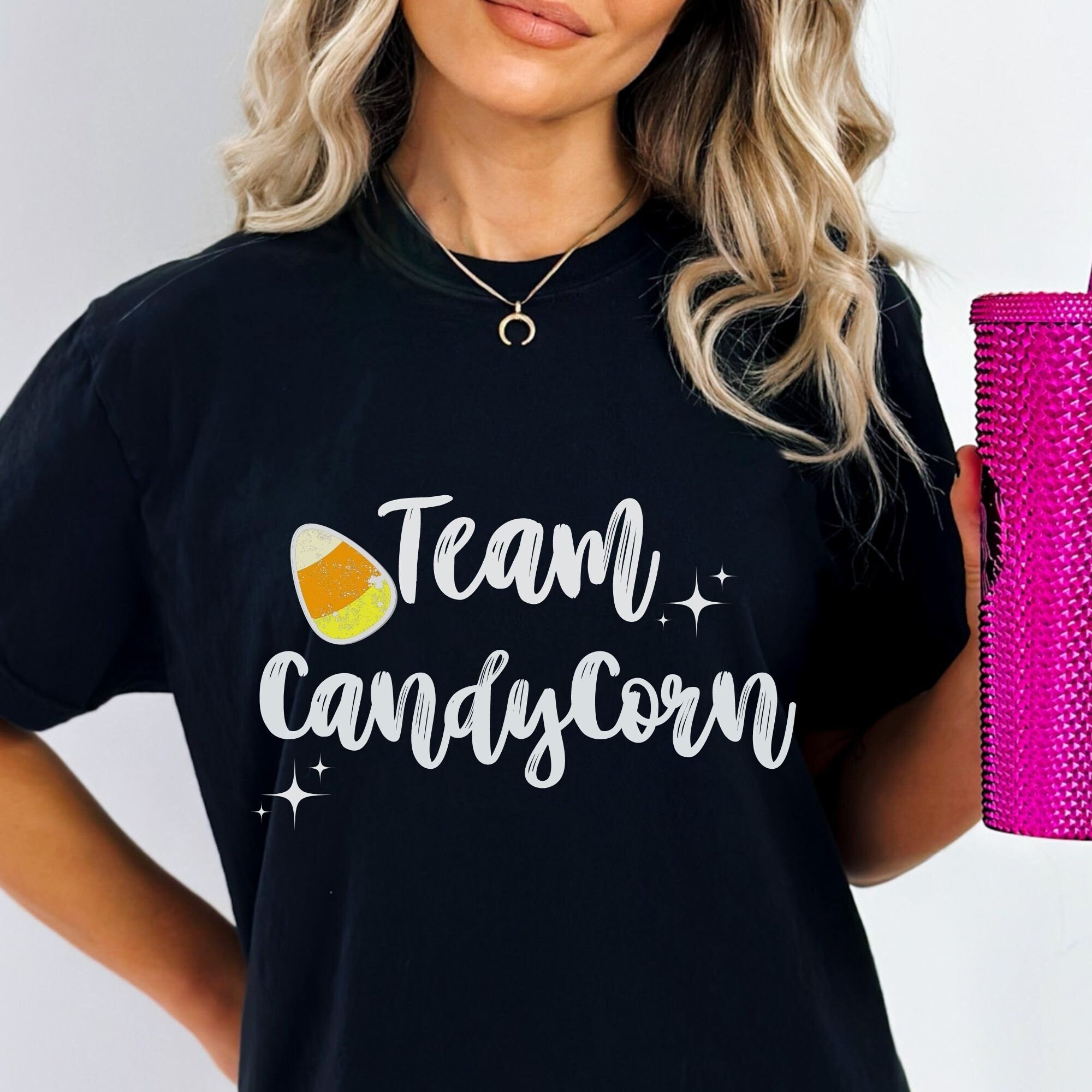Team Candy Corn Comfort Colors Tshirt, Halloween Candy Corn Shirt