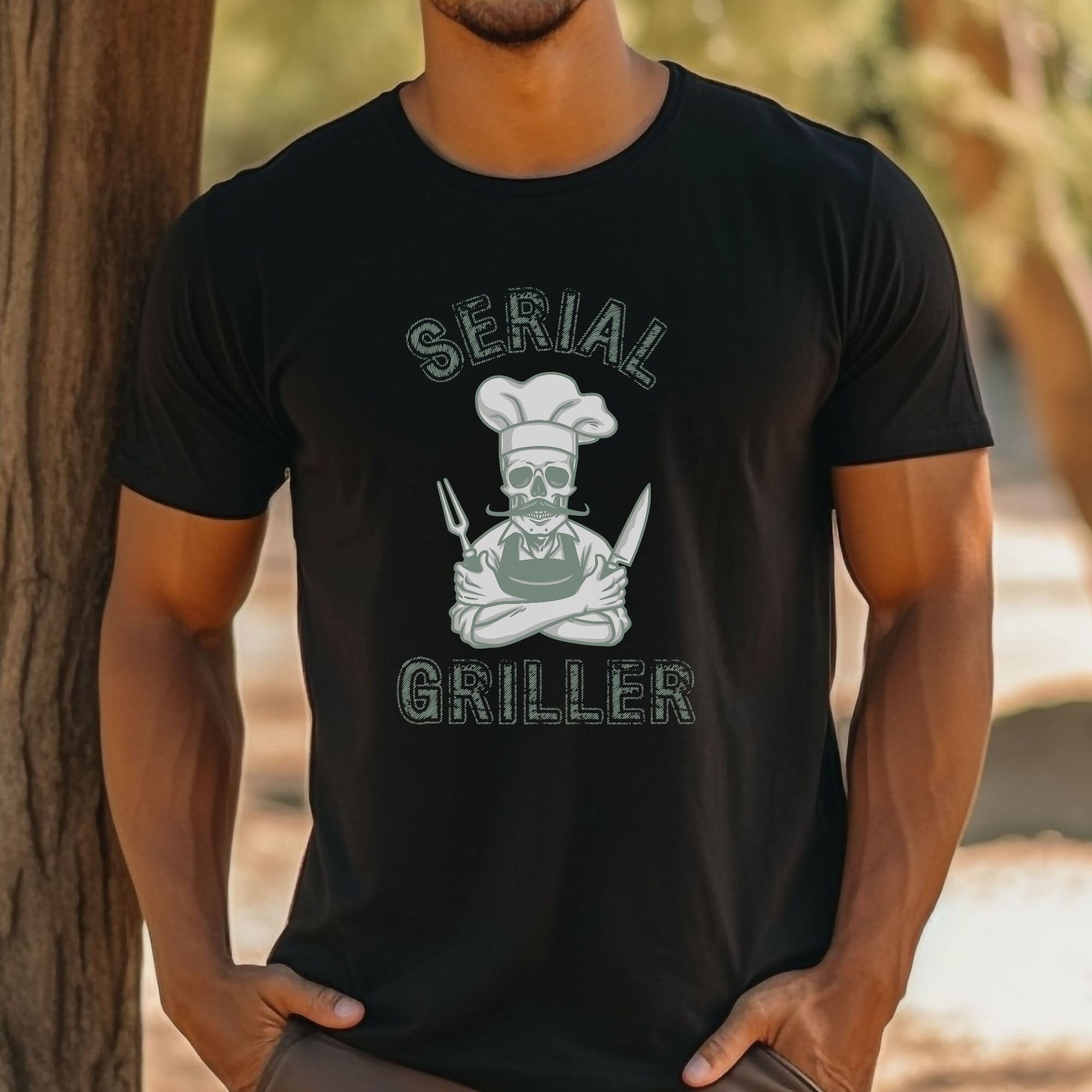 Serial Griller Tshirt Funny Halloween Costume Shirt Etsy