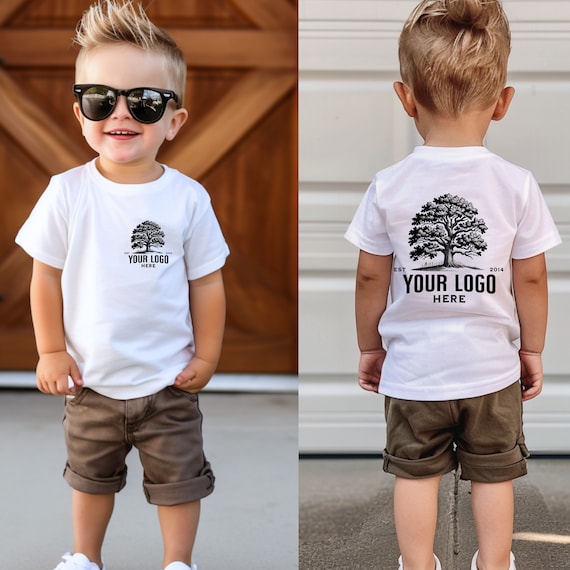 Custom Toddler Shirt, Custom Logo Shirt, Personalize Shirt Front Back, Custom Kid Shirt, Kid Custom Logo Shirt, Toddler and Kid Shirt