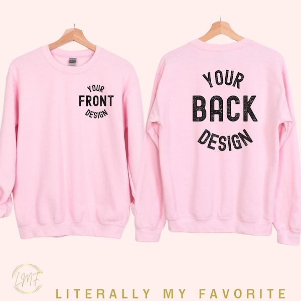 Personalized Custom Crewneck Sweatshirt, Custom Name Sweatshirt, Vintage Style, Custom Text, Perfect for Gifts & Events, Front and Back