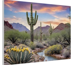 Whispers of the Desert Oasis Canvas