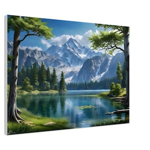 Tranquil Alpine Serenity Canvas