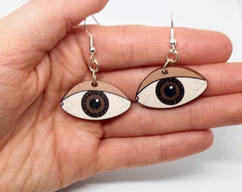 Brown Eye Earrings