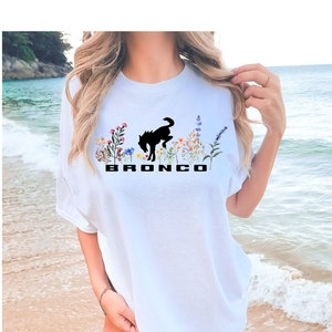 Bronco Spring Tee, Ford Bronco, Ford Bronco Shirt, Bronco Christmas Gift, Bronco Tee, Color Comforts Tee, Oversized Shirt, Bronco T-Shirt