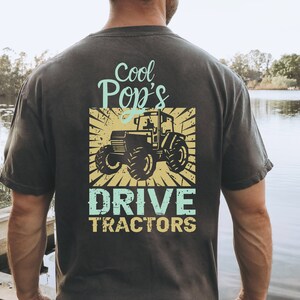 Fars dag-T-shirt Pappa-gåva Fars dag-julklapp Pappa-grafiktröja Bonde Pappa-tröja, present till pappa Pappa-gåva