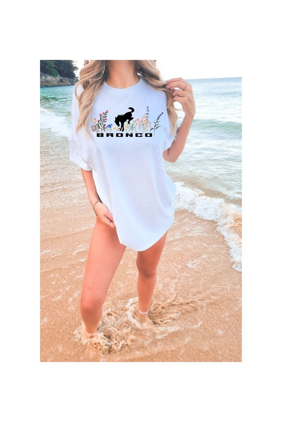 Bronco Spring Tee, Ford Bronco, Ford Bronco Shirt, Bronco Christmas Gift, Bronco Tee, Color Comforts Tee, Oversized Shirt, Bronco T-Shirt