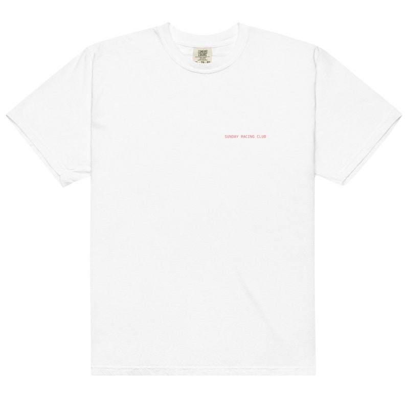 Comfort Colors Sunday Racing Club Red Car Overlay T-shirt - Formula 1 - F1 T-shirt