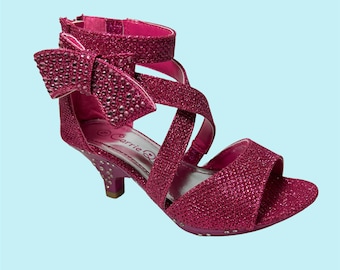 High Heels for Kids, Little Girls High Heel Dress Shoes, Fuchsia