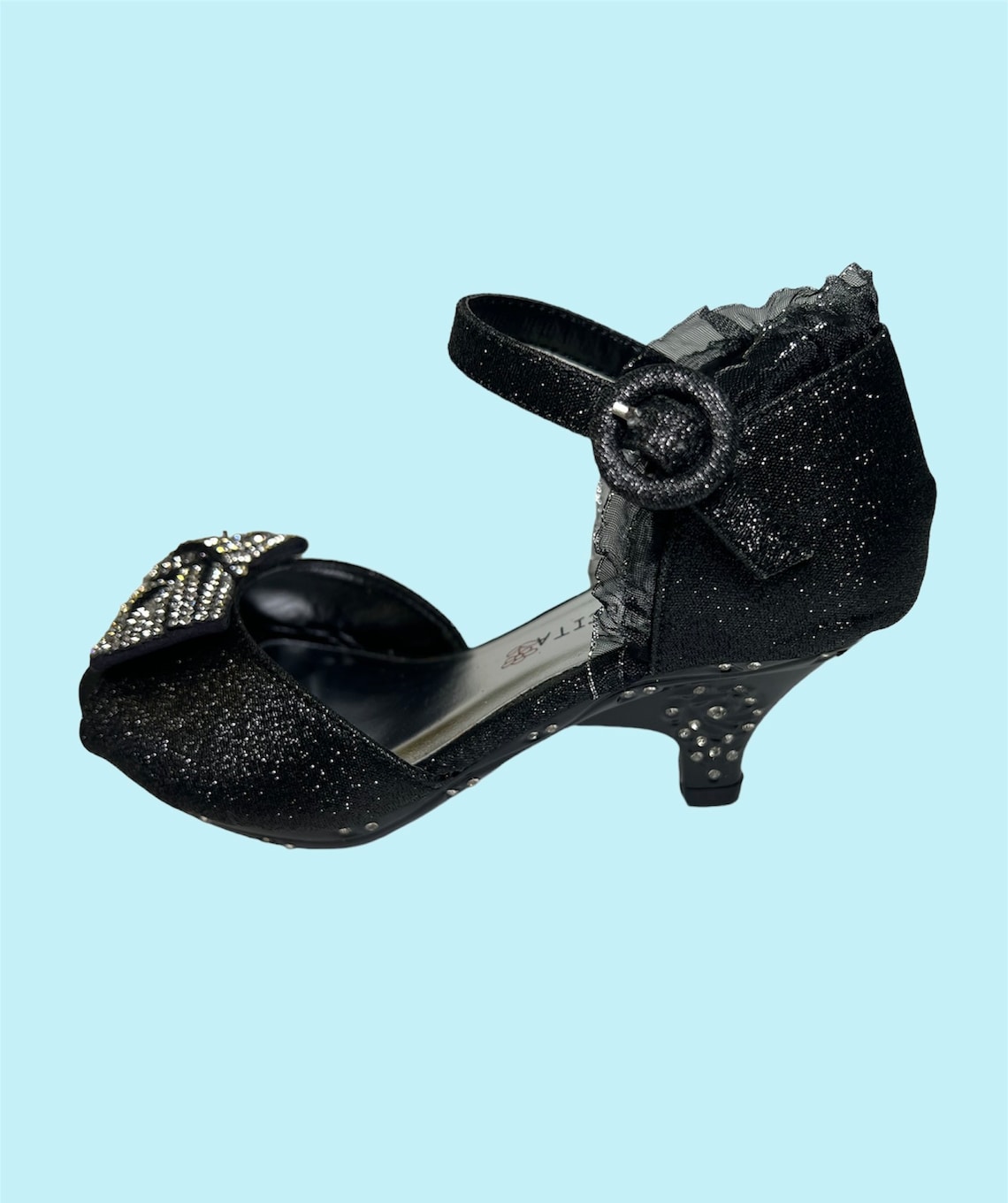 High Heels for Kids, Little Girls High Heel Dress Shoes, Black Heels