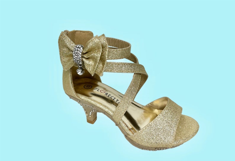 Little Girls High Heel Shoes Kids High Heels Childrens High Heels Gold