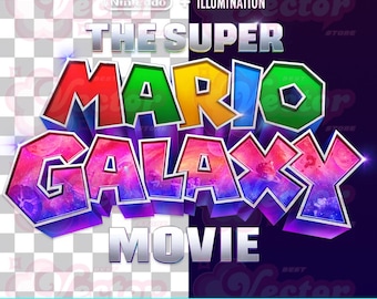 Super Mario Galaxy Movie Official Logo, PNG, Digital File