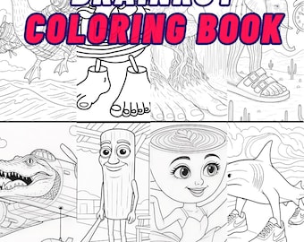 Brainrot Italian Animals Coloring Book: Viral TikTok Meme (Digital Download)