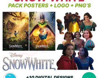 Snow White Movie Poster & PNG Bundle | Disney Art (Digital Download)