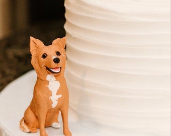 Topper per compleanno di animali domestici, Topper per torta con statua di animali domestici personalizzata, Regalo di anniversario di compleanno per animali domestici, Regalo commemorativo per compleanno di cani, Regalo commemorativo per animali domestici