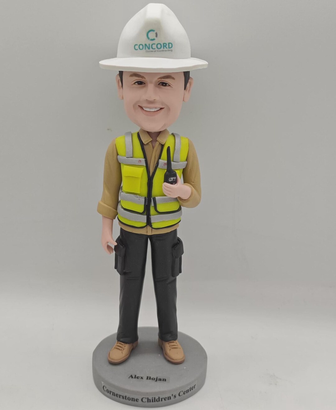 Custom 3D Engineer Bobblehead Statue: Personalized Polymer Clay ...