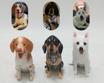 Torta nuziale personalizzata per cani da compagnia, torta di compleanno per animali domestici, Topper per torta nuziale, statua per animali domestici, regalo commemorativo per il compleanno del cane