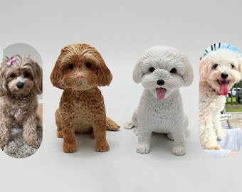 Personalized Custom Dog Wedding Cake Topper,Pet Memorial Gift, Pet Statue, Custom Pomeranian Statue, Pet Birthday Cake Topper