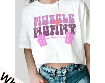 マッスルマミー コンフォートカラーTシャツ：オーバーサイズ ジムワークアウトシャツ
