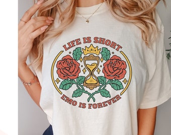 Elder Emo Club Comfort Colors Tee: Pop Punk Concert Shirt