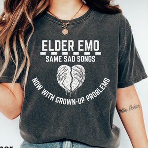 Comfort Colors Elder Emo Shirt: 2000s Nostalgia Tee