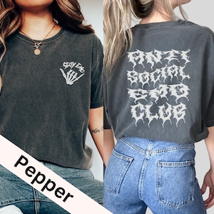 Anti Social Emo Club Shirt, Elder Emo Shirt, Emo Gift, Emo Tees, 2000s Emo, Retired Emo, Emo T-shirt, Scene shirt, It Was Never A Phase Goth