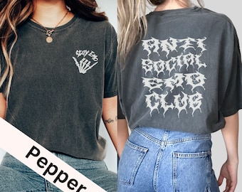 Antisocial Emo Club Comfort Colors T-shirt: Goth-tröja från 2000-talet