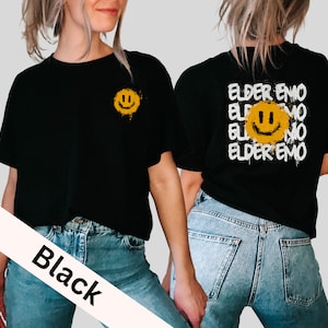 Elder Emo Smiley Face Shirt, Elder Emo Shirt, When We Were Young, Emo Gift, Emo Tees, Emo T-shirt, Scene shirt It Was Never, Pop Punk Shirt