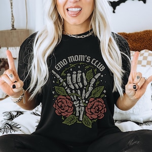 Emo Mom Comfort Colors T-Shirt: Emo Mamas Club Shirt
