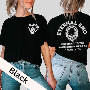 Shirt Eternal Emo Skull: T-shirt met comfortkleuren poppunk