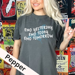 Emo Today, Comfort Colors, Elder Emo Shirt, When We Were Young Festival, Emo Gift, Emo Tee, Emo T-shirt, Scene Tee, It Was Never A Phase