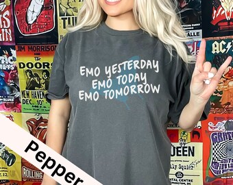 Emo Today Comfort Colors Tee: Vintage Style Emo T-Shirt