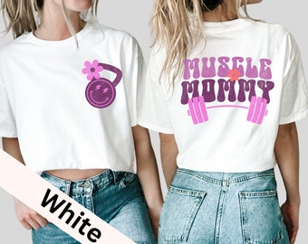 Muscle Mommy Comfort Colors-shirt: oversized gym-trainingsshirt